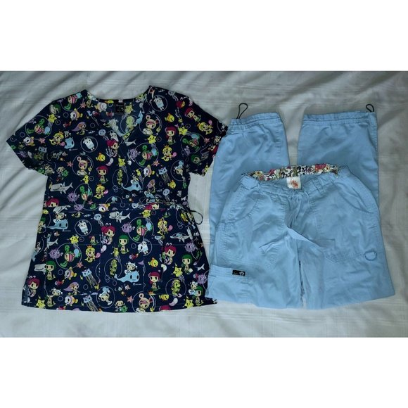 Koi Tokidoki Scrub Set Medium Top & Small Pants